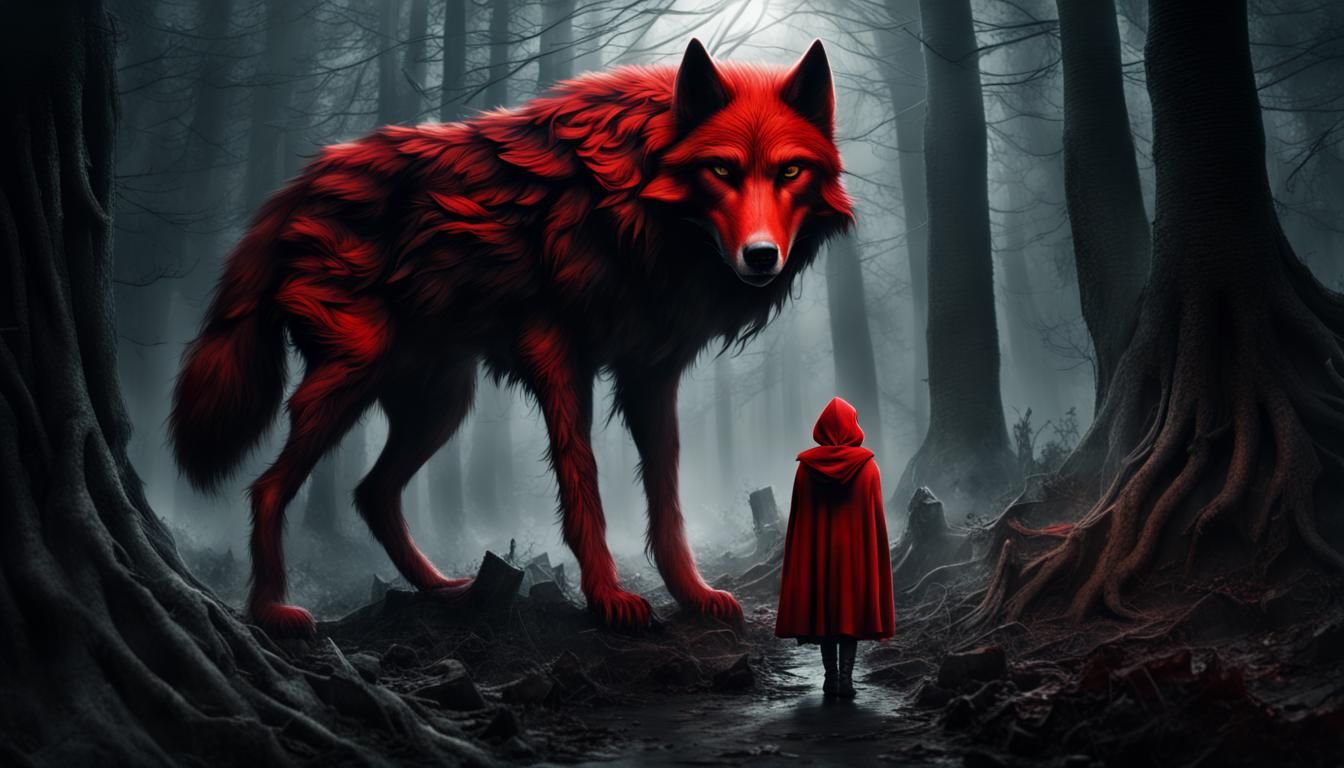 Little Red Riding Hood: Dark Fantasy Confrontation