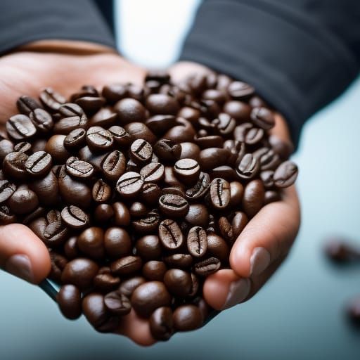 Aesthetic Coffee Beans in Detailed Matte Painting