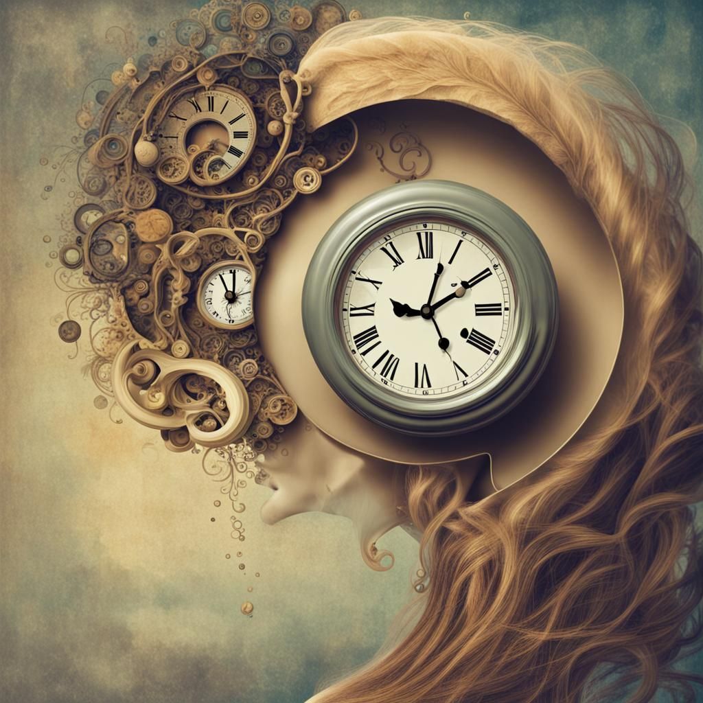 Abstract Visualization of the Flow of Time