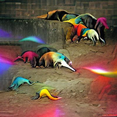 Colorful Anteater Party: A Whimsical Celebration