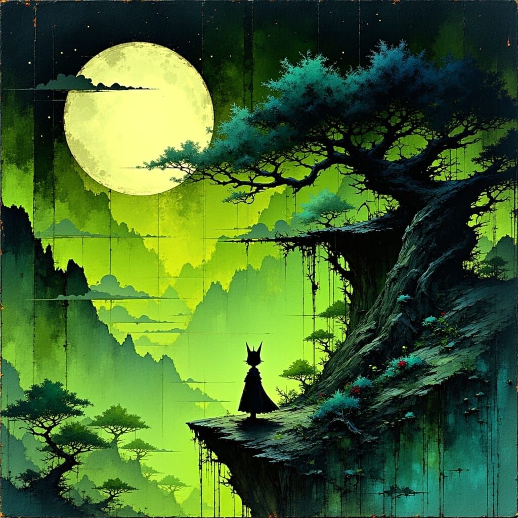 Surreal Boy King Reigns Over Twisted Forest in Joyful Chaos