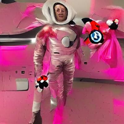Elon Musk as Powerpuff Girl in Space