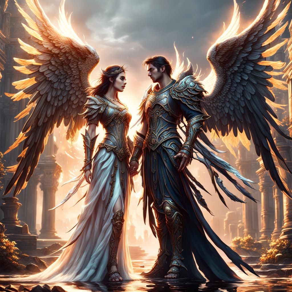 Angels in Love: Fantasy Concept Art