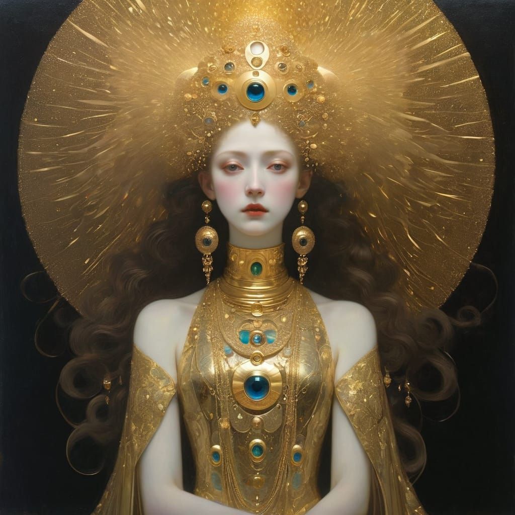 Surreal Symbolic Art, Klimt and Arrivabene Style