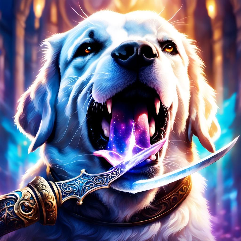 Dog's Mouth Interior with Sword of Spirit