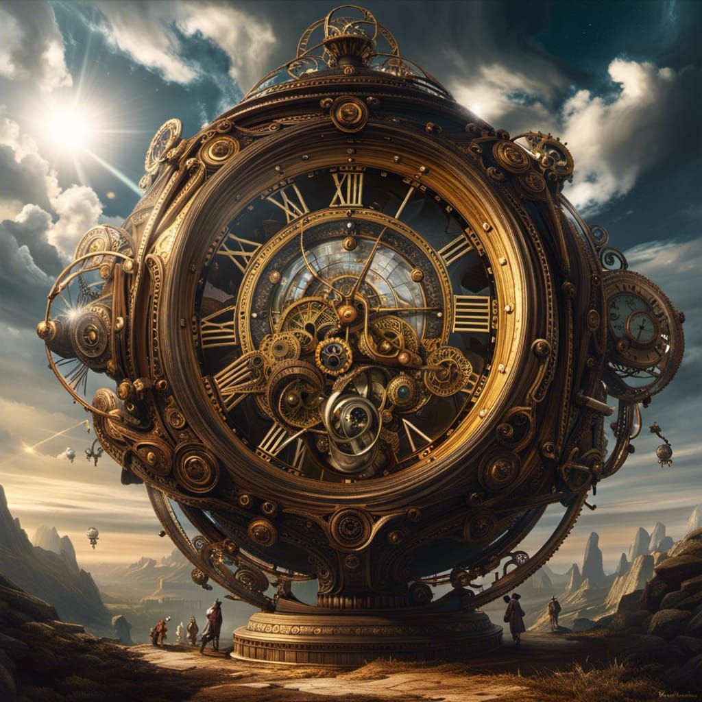 Steampunk Clockwork and Celestial Spheres in Gothic Art