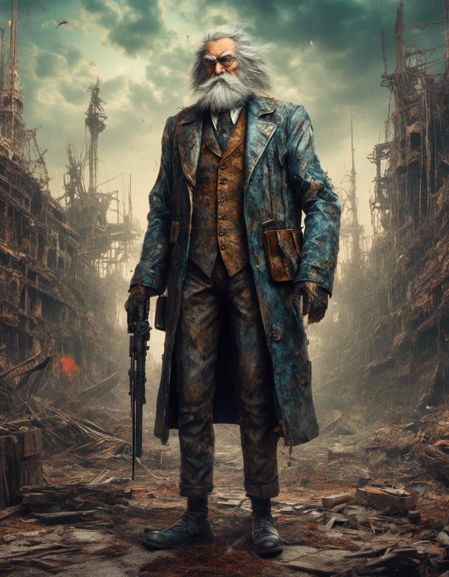 Steampunk Gentleman in Manga Style