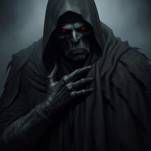 Ethereal Cryptid in Tattered Mourning Wrap