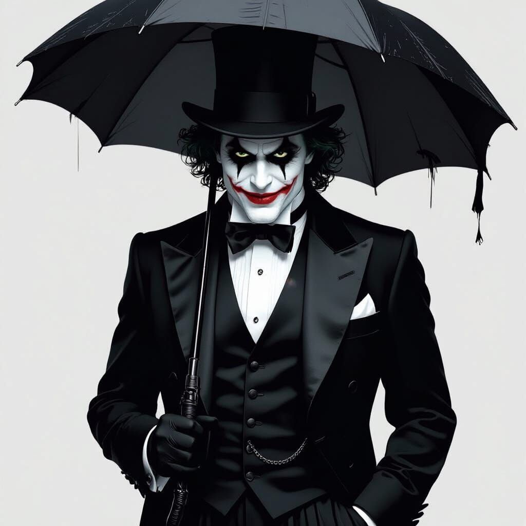 Gotham's Joker Penguin: A Dark Whimsical Fusion
