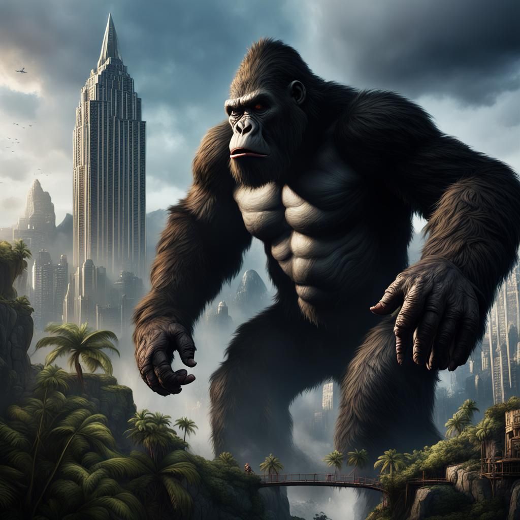 Detailed King Kong Concept Art