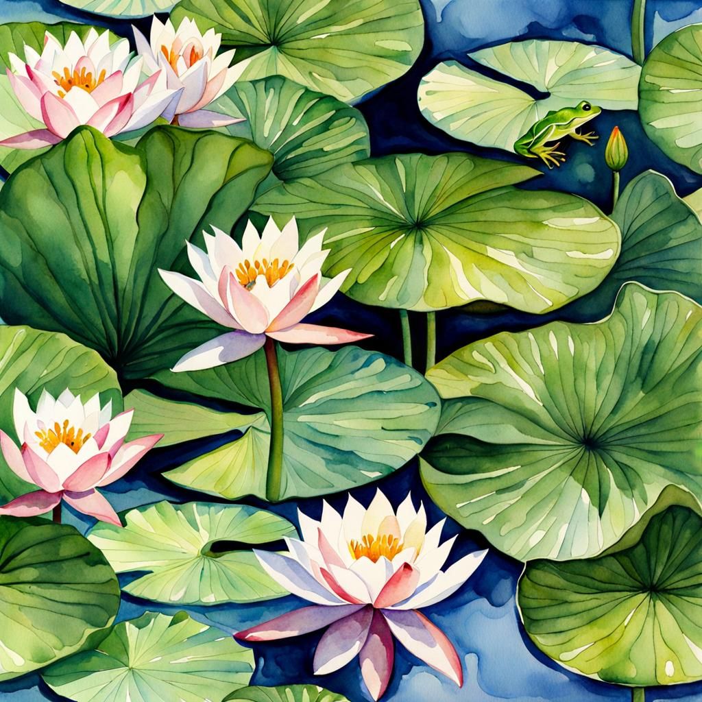 Water lily pond