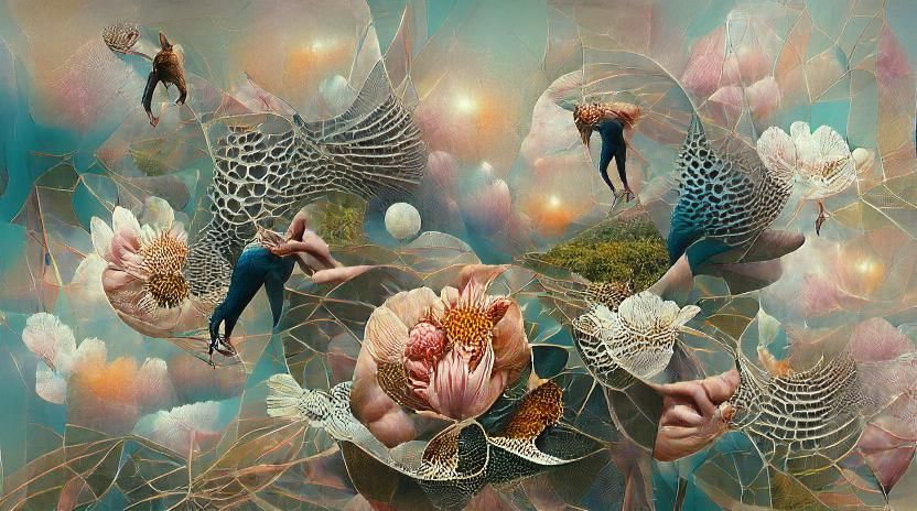 Inspirational Collage Art with Rich Colors