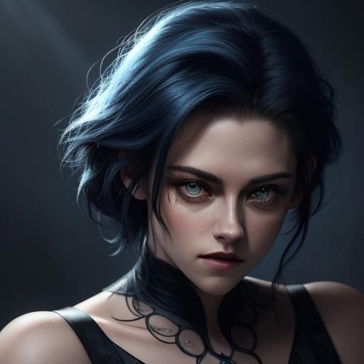 Elegant Portrait in Dark Victorian Style with Rim Lighting