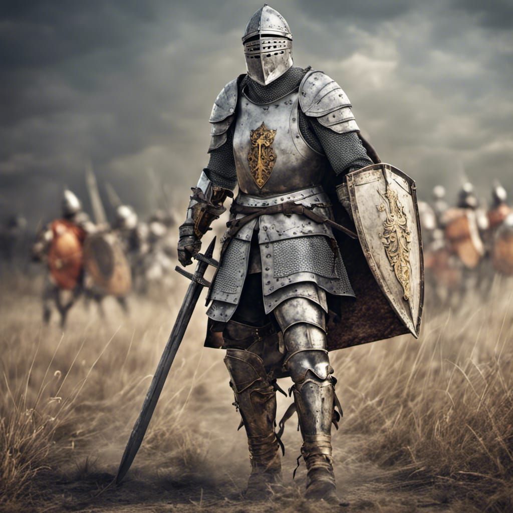 Knight on battlefield