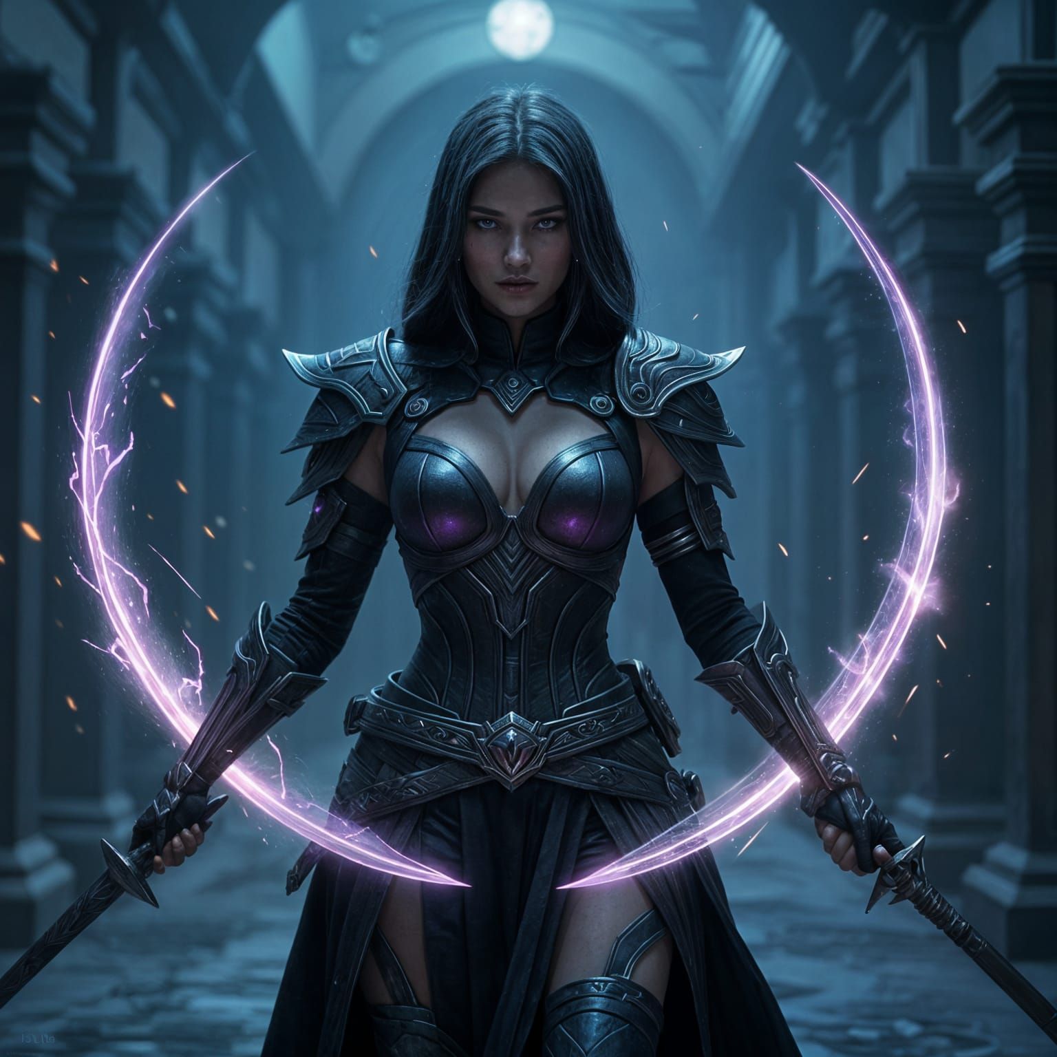 Syrelle Vant: Blade Dancer Assassin in Sci-Fi Fantasy