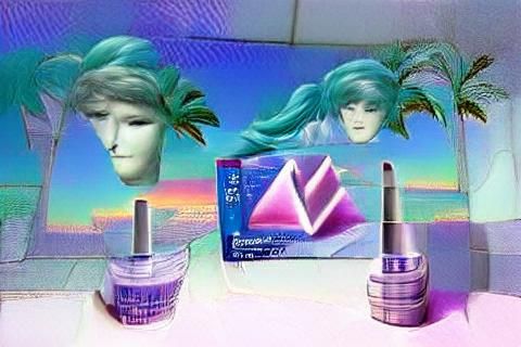 Vaporwave Dreamscape: Digital Art Aesthetic