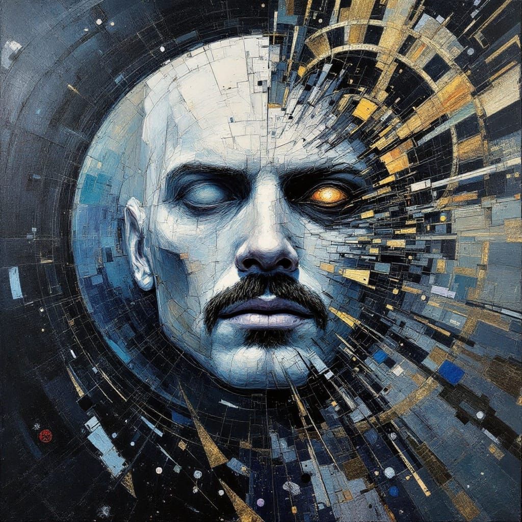 The Vitruvian Man and Freddy Mercury