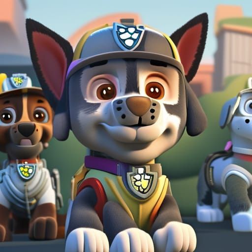 AI Generated Image of Paw Patrol