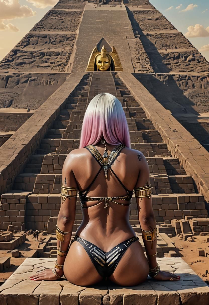 Egyptian Nicki Minaj: Photorealistic Body Art