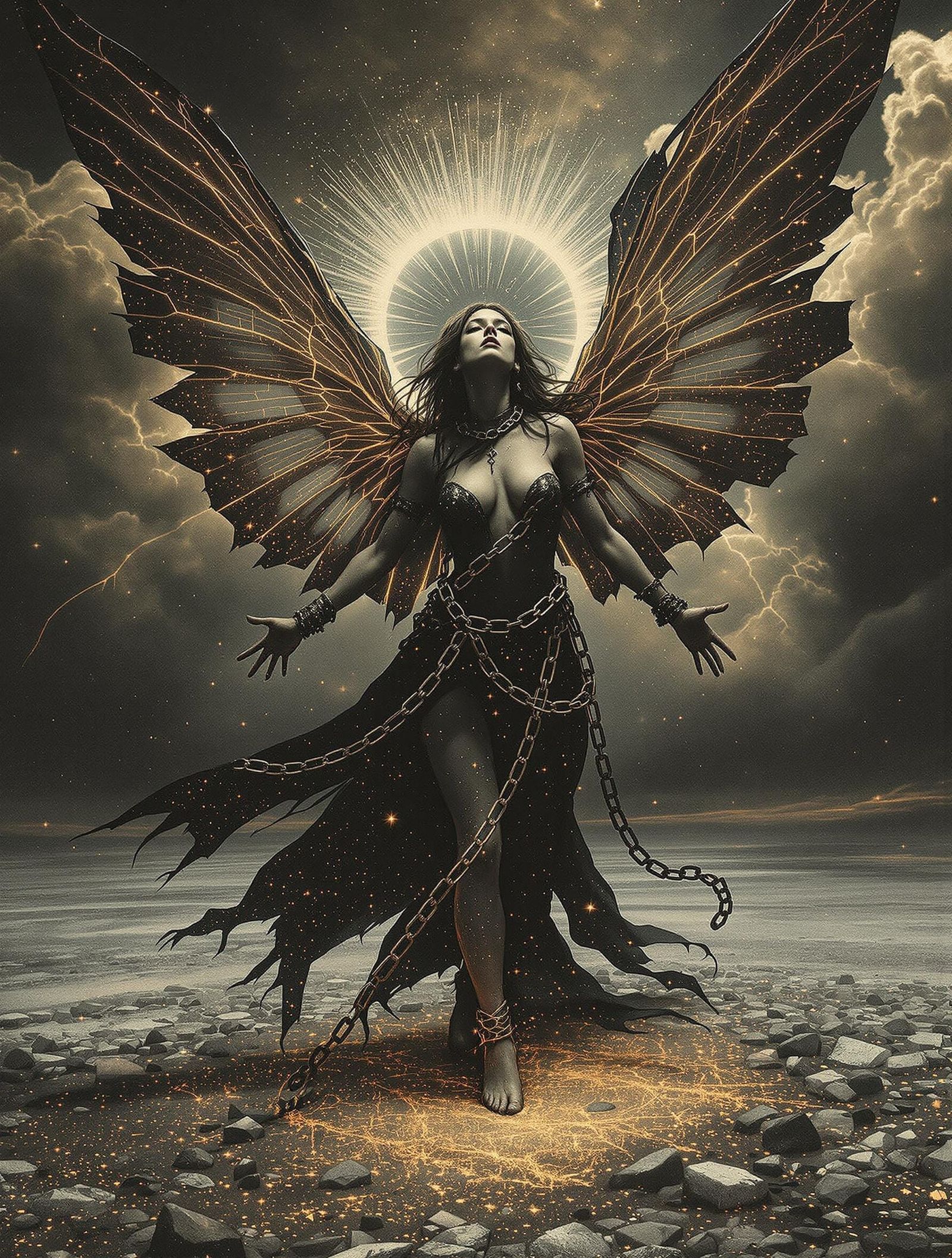 Dark Tides Fae Triumphs in Copper Plate Masterpiece