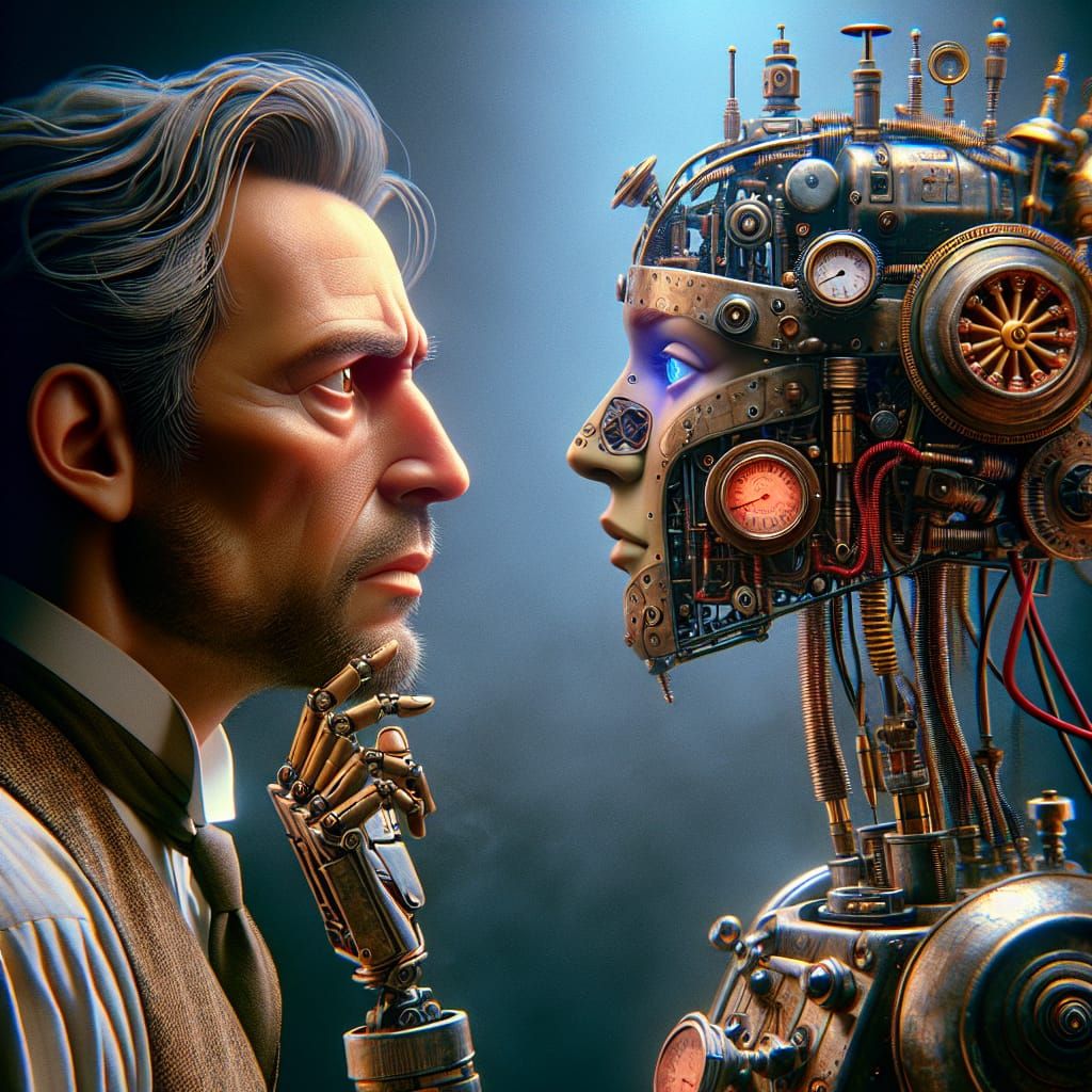 Human Confronts Robot in Fantasy Faceoff