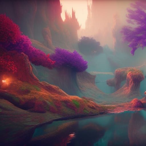 Journey Towards the Soul: Looping Fantasy Animation