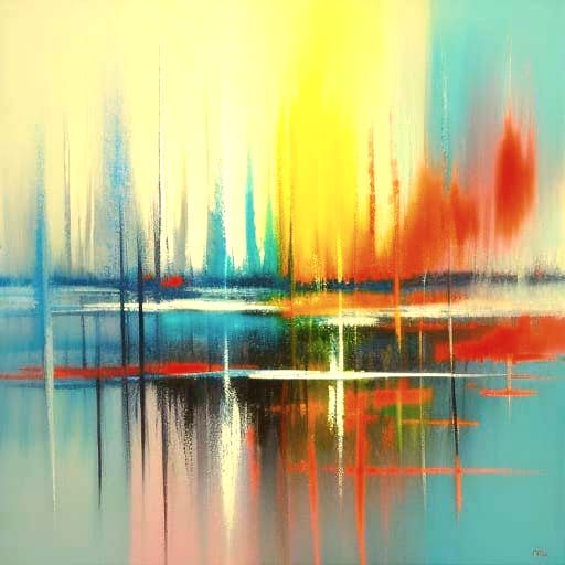 Vibrant Expressionist Art Piece