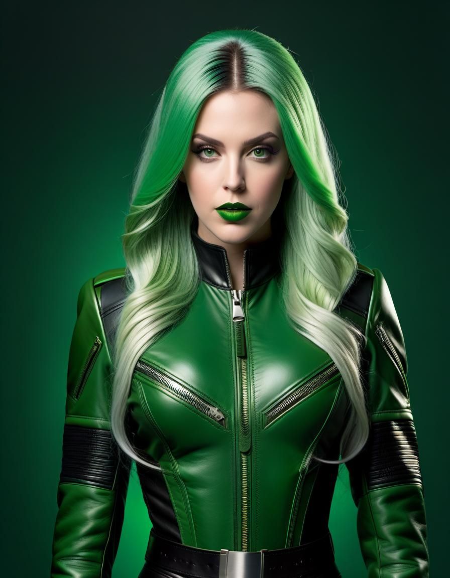 Polaris in X-Men Flight Suit: Detailed Matte Painting