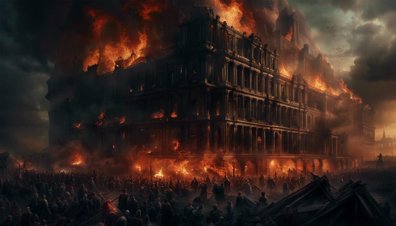 Inferno: A Dramatic Digital Matte Painting