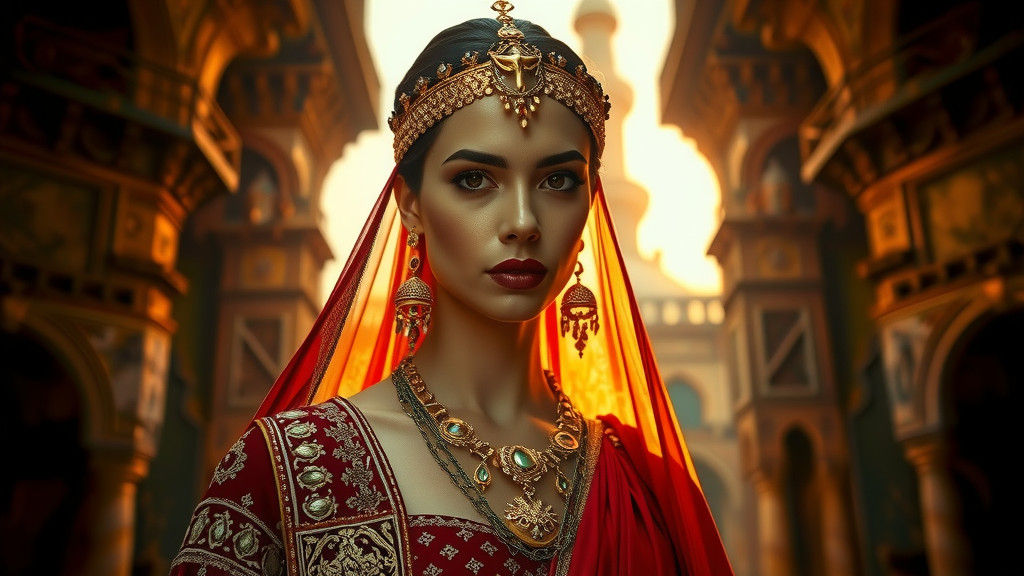 Ottoman Goddess in Golden Light