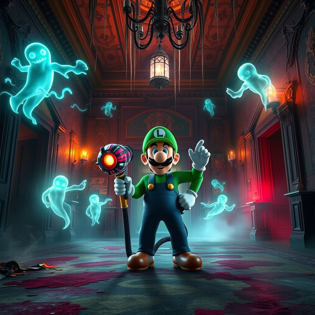 Luigi's Haunted Mansion Adventure: Cinematic Art