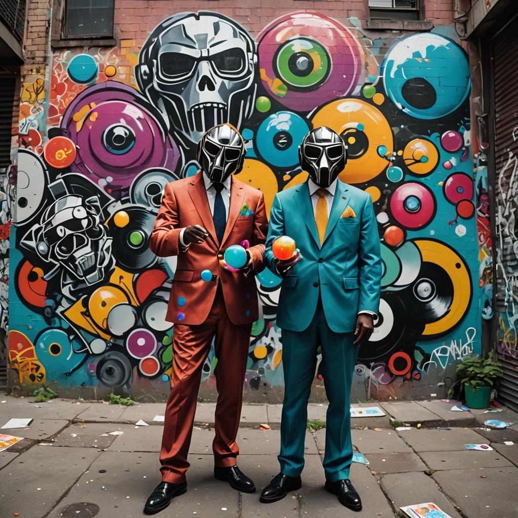 MF DOOM and Mr Fantistik Street Art