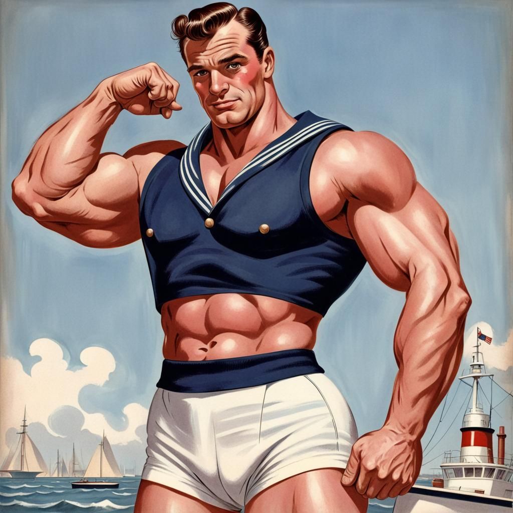Sailor beefcake, 1953