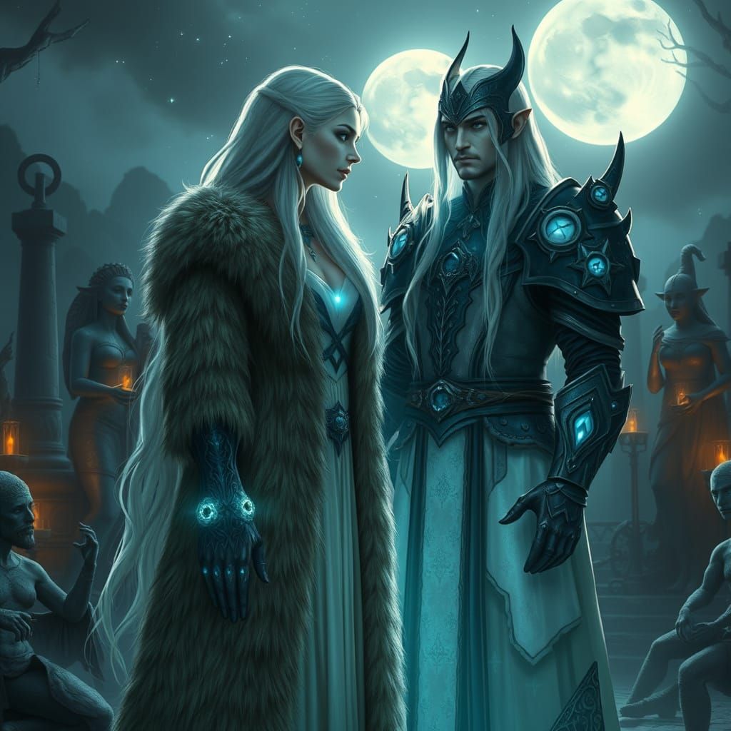 Moonlit Sanctuary: Ayleid Princess and Emperor in Romantic G...