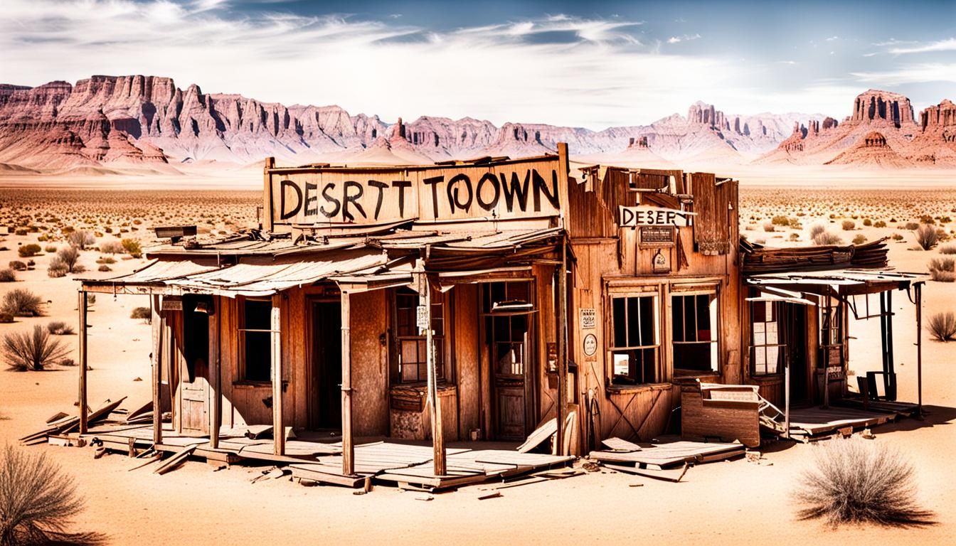 Desert Ghost Town Landscape