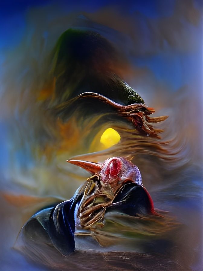 Eerie Nosferatu in Cosmic Horror Style
