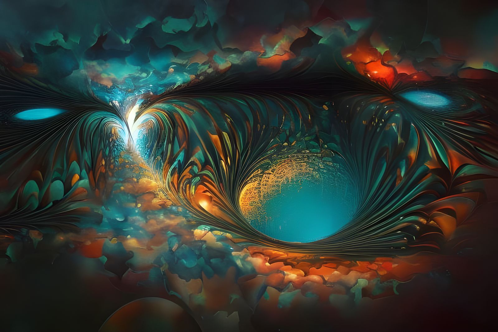 Surreal Spacetime Ripples with Celestial God Rays