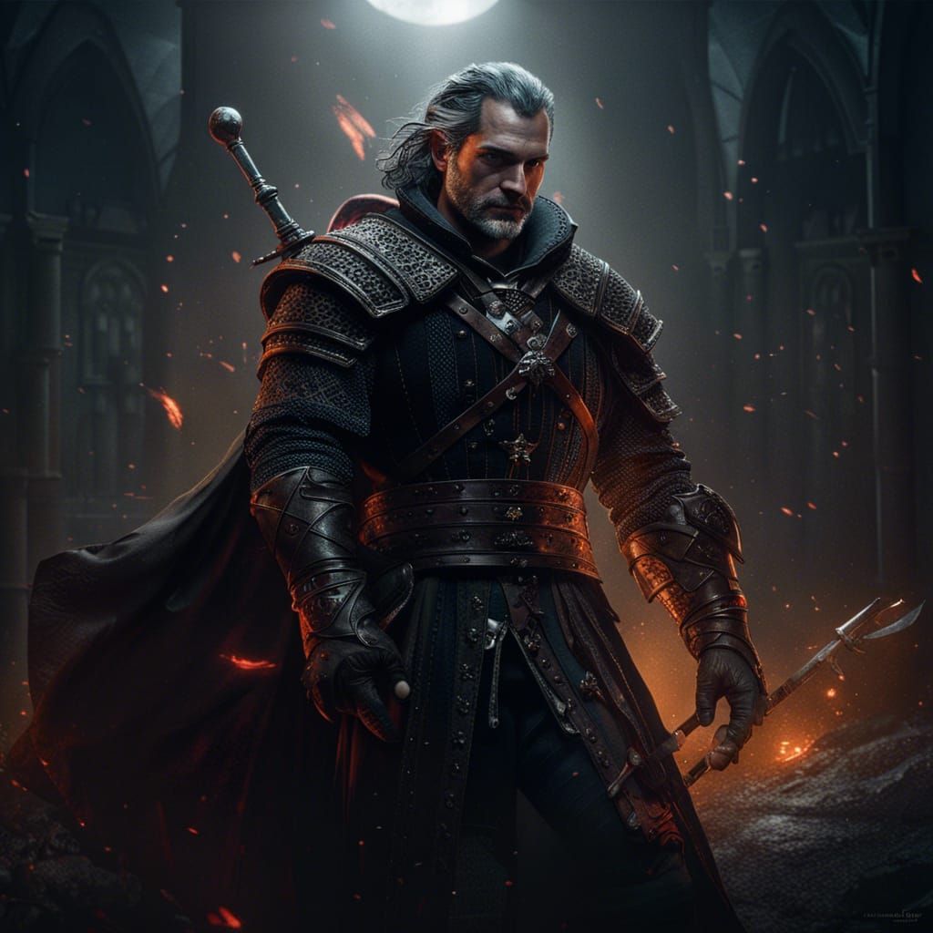 Henry Cavill as Witcher: Dark Fantasy Concept Art