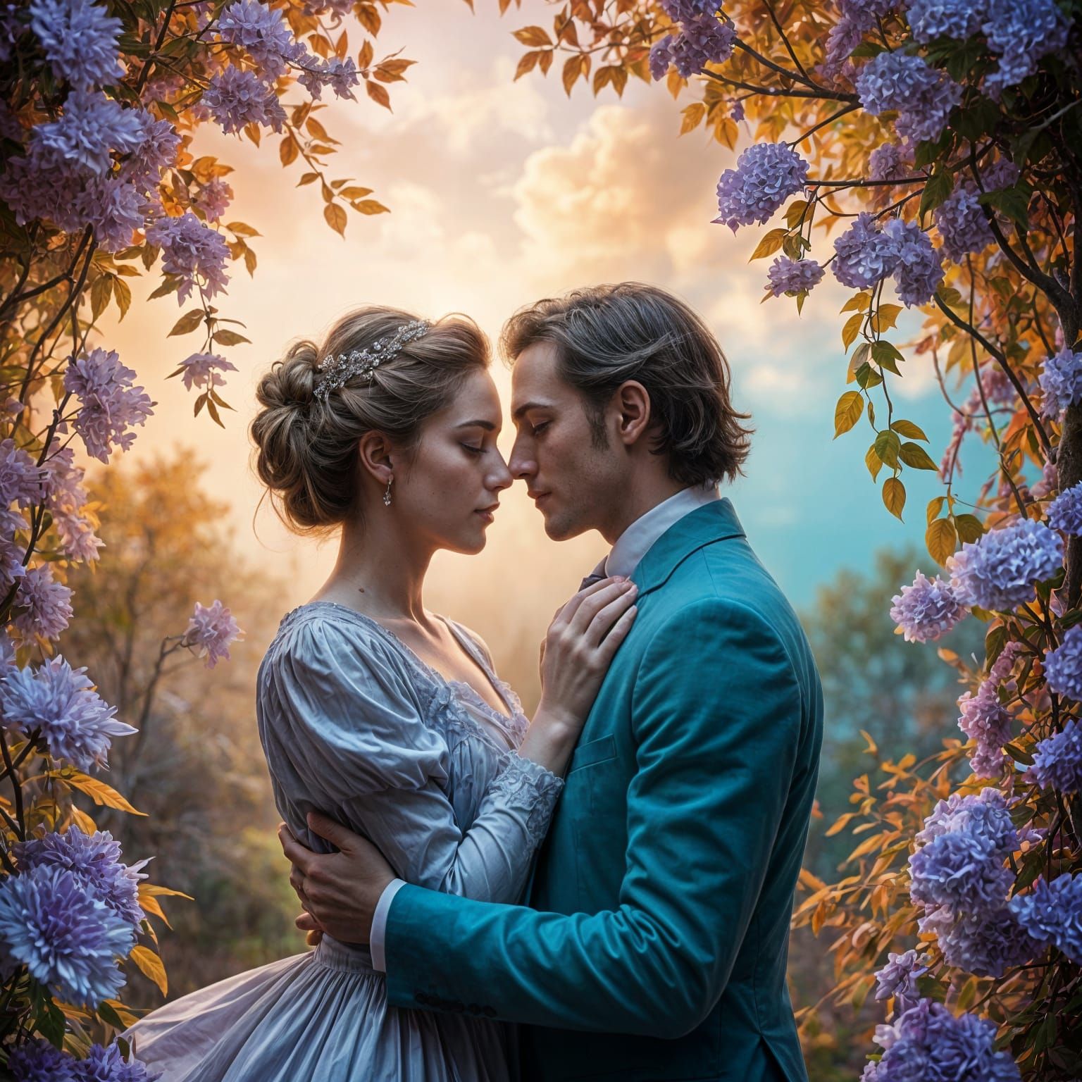 Time Flees, Love Remains in a Dreamlike Scene