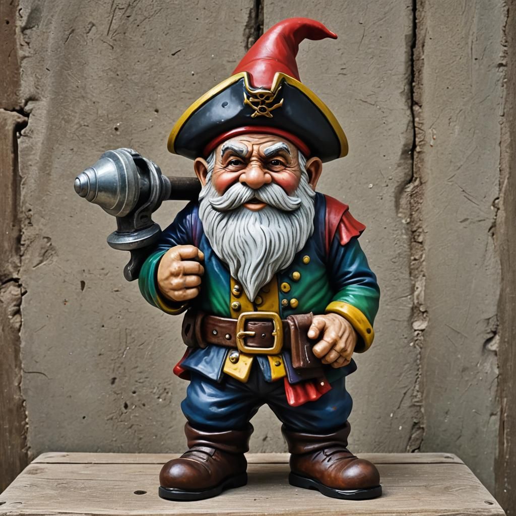 Pirate Gnome Bench Press in Technicolor
