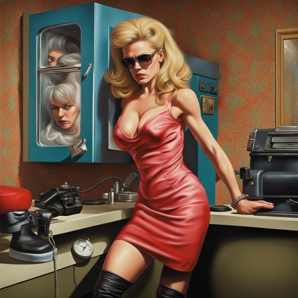 Surreal Housewife Search in Jeroen Bosch Style