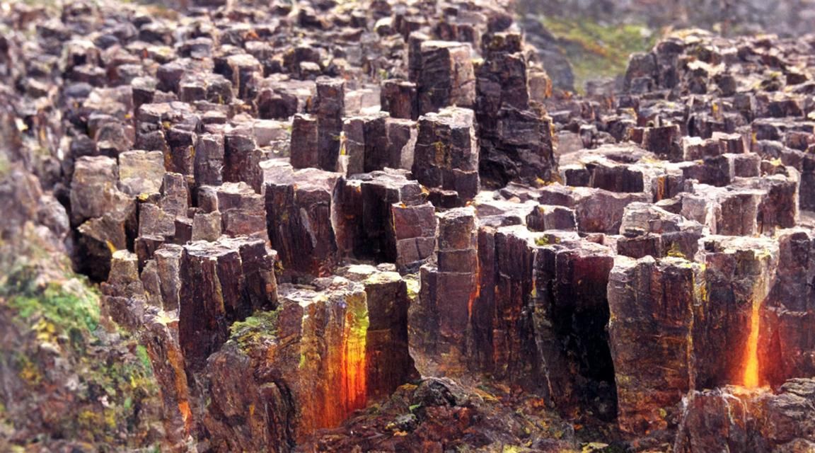 Giant's Causeway in Style of Bierstadt Landscape