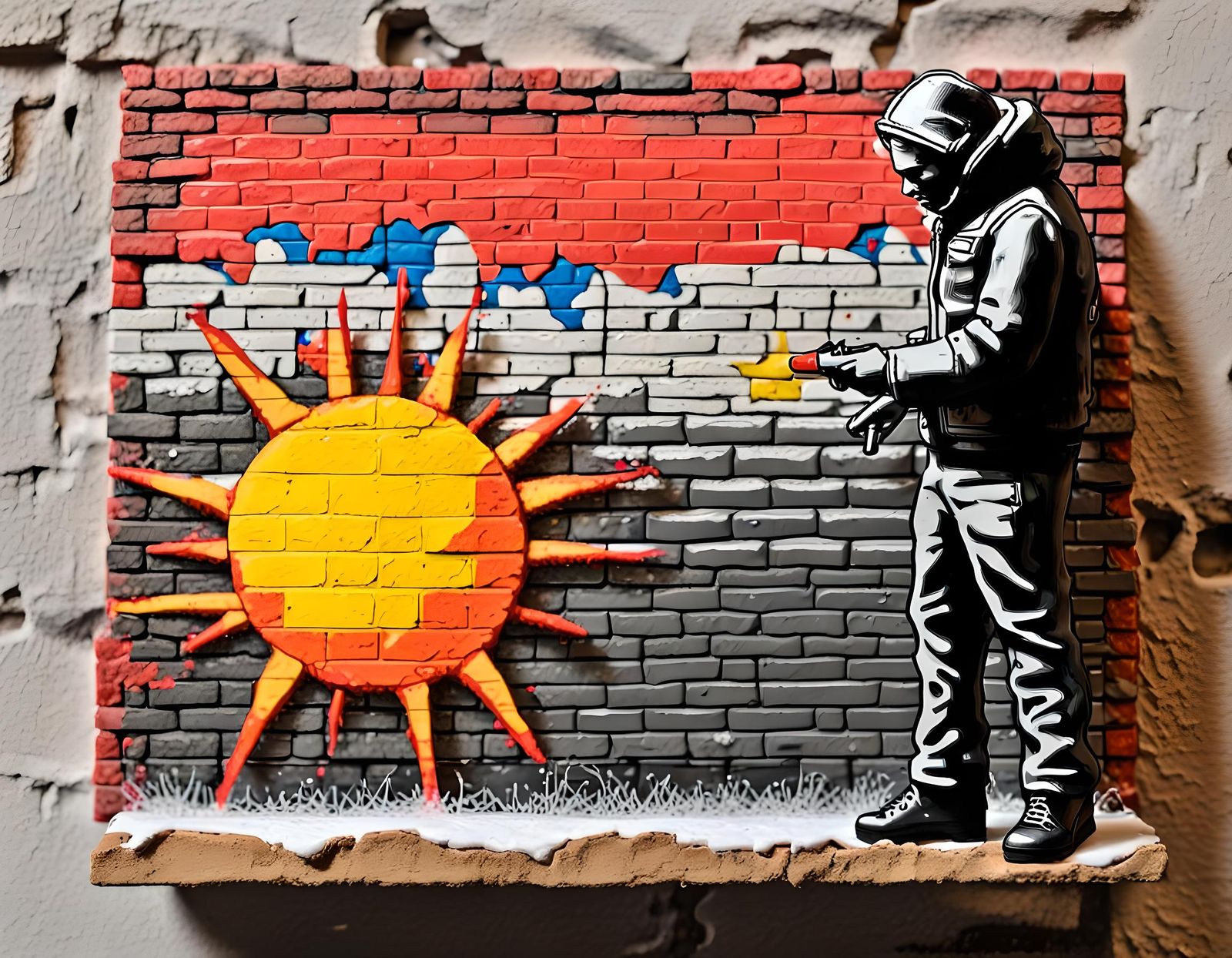 Miniature Graffiti Art: Hollow Sun Theory