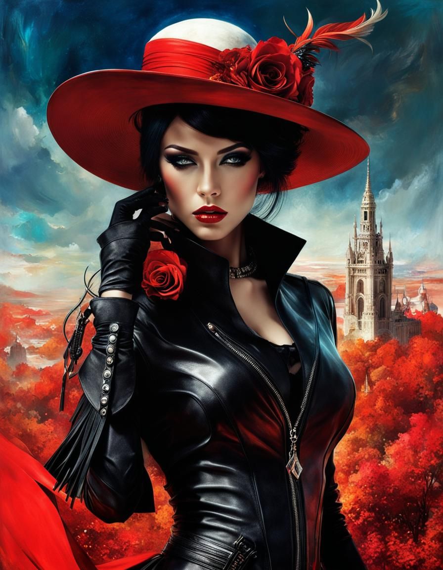 Colorful Fantasy Portrait with Intricate Details