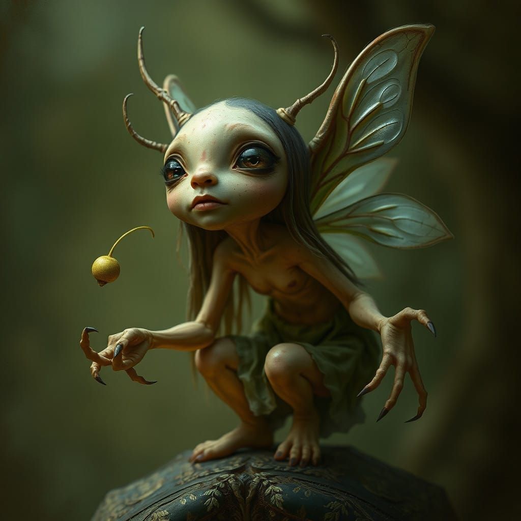 Majestic Fairy in Whimsical Watercolor