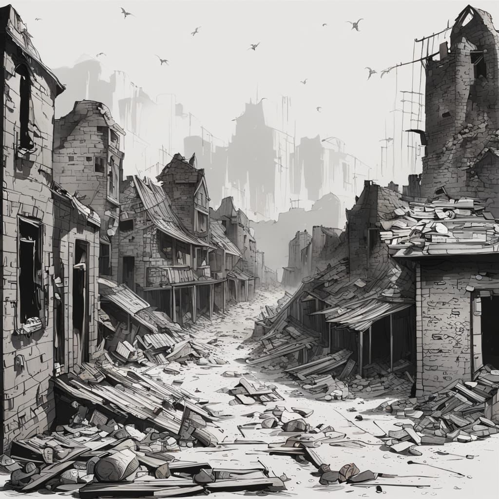 Eerie Ruins of a Forgotten Town