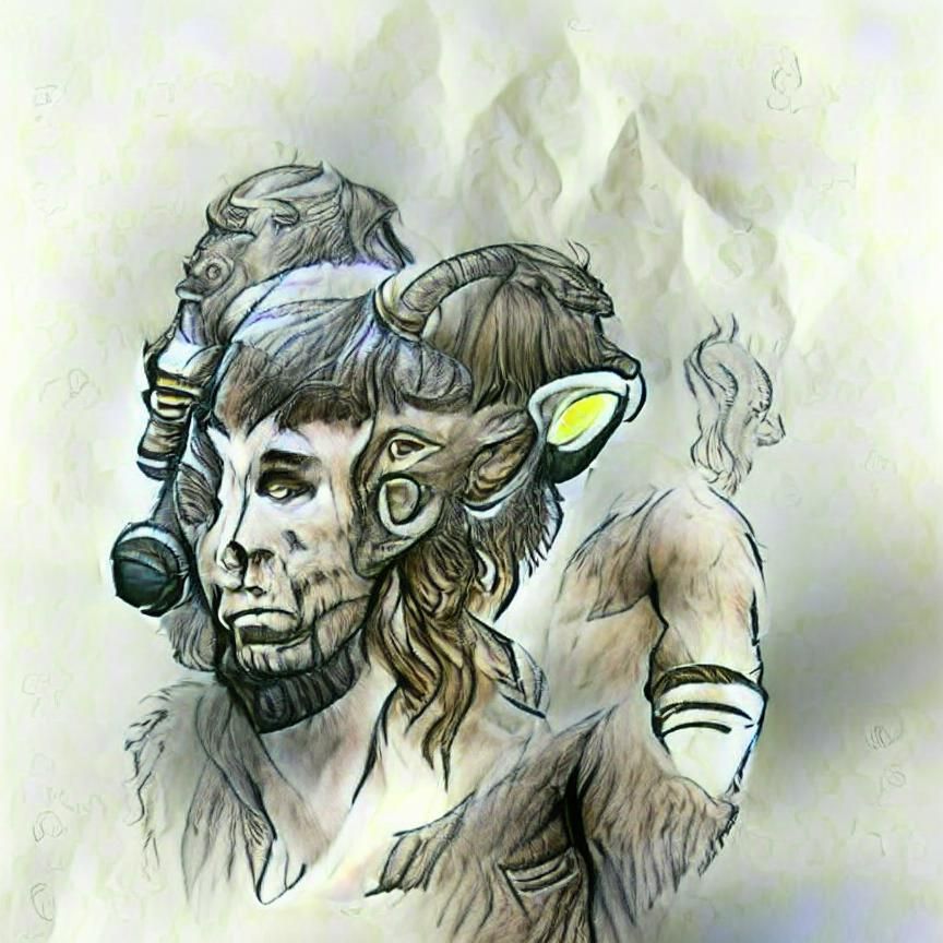 Satyr Warlock Character Sketch