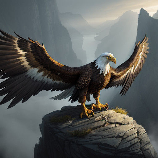 Epic Eagle-Dragon Hybrid in Golden Hour Majesty