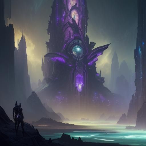 futuristic castle a masterpiece, 8k resolution, dark fantasy concept art, by Greg Rutkowski, dynamic lighting, hyperdeta...