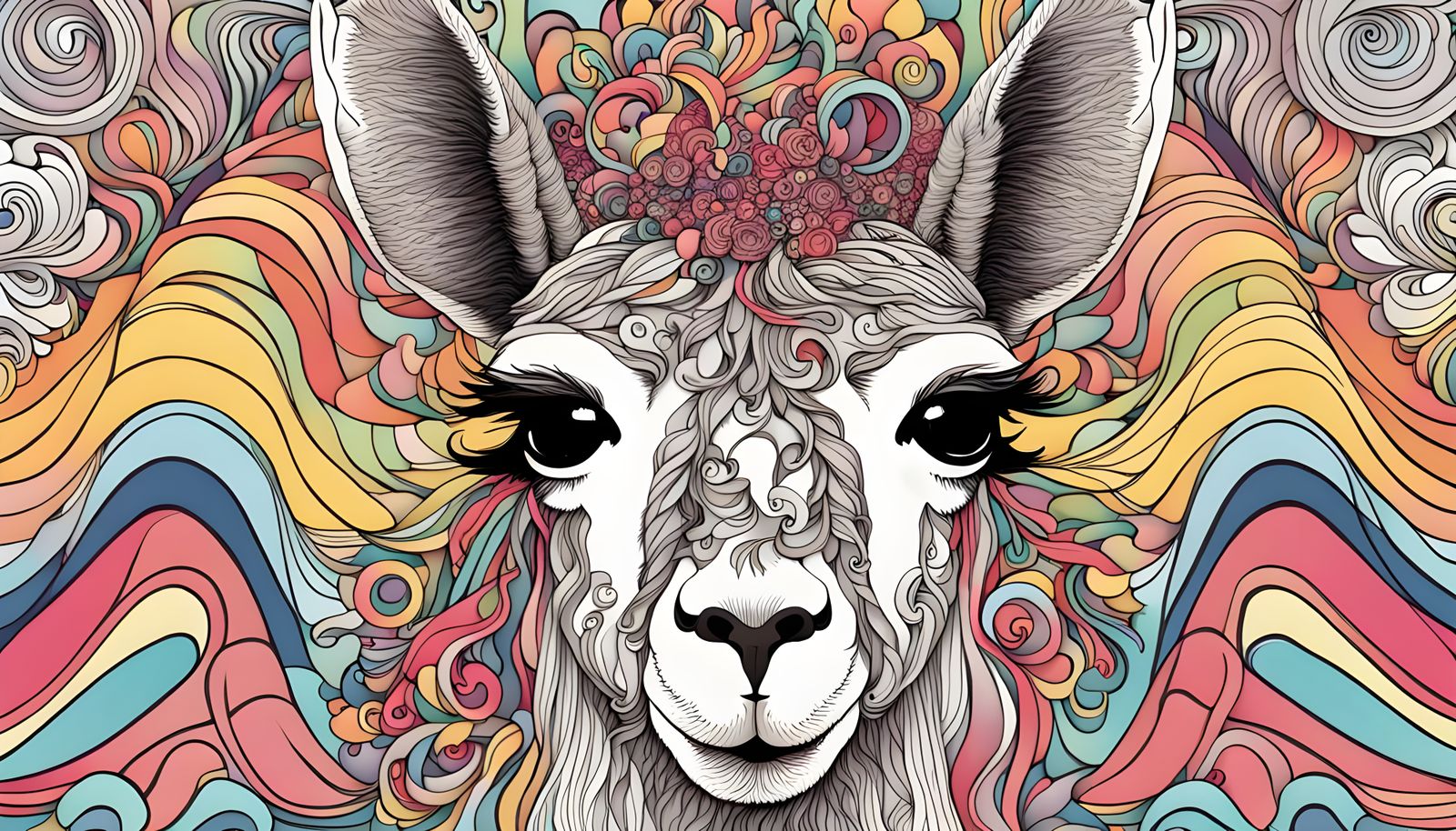 Surreal Llama Entangled in Quantum Harmonics